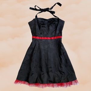 Y2k goth halter babydoll dress by City Triangles